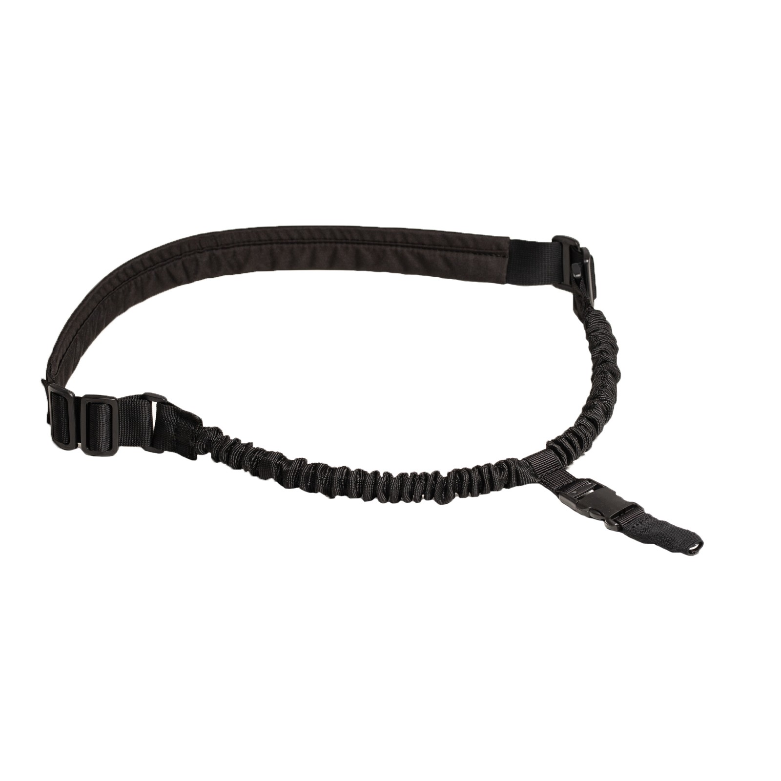 elastic black sling, strap for weapon with shoulder
