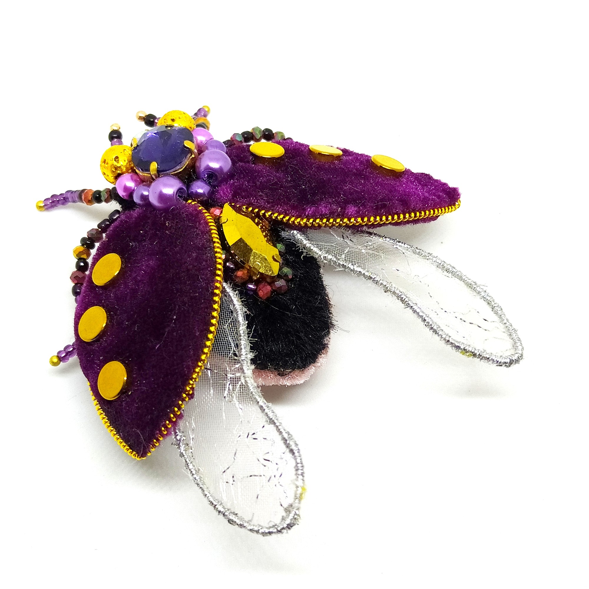 Handmade brooch "ladybug"