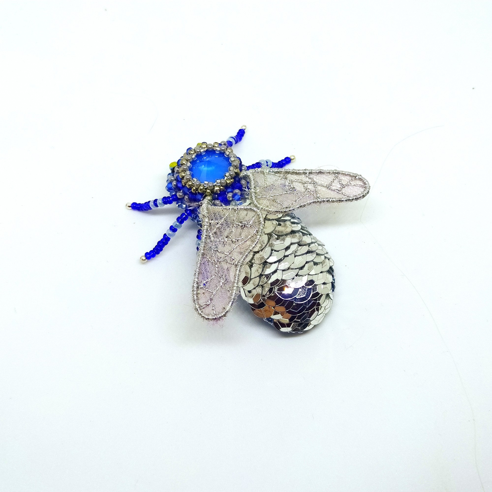 Handmade brooch "the fly"