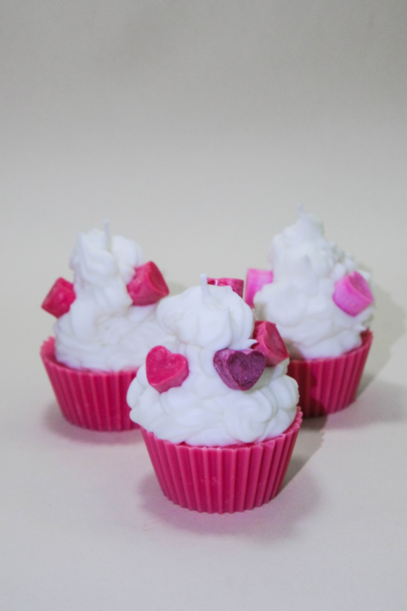 Cupcake candle "I love you", soy wax