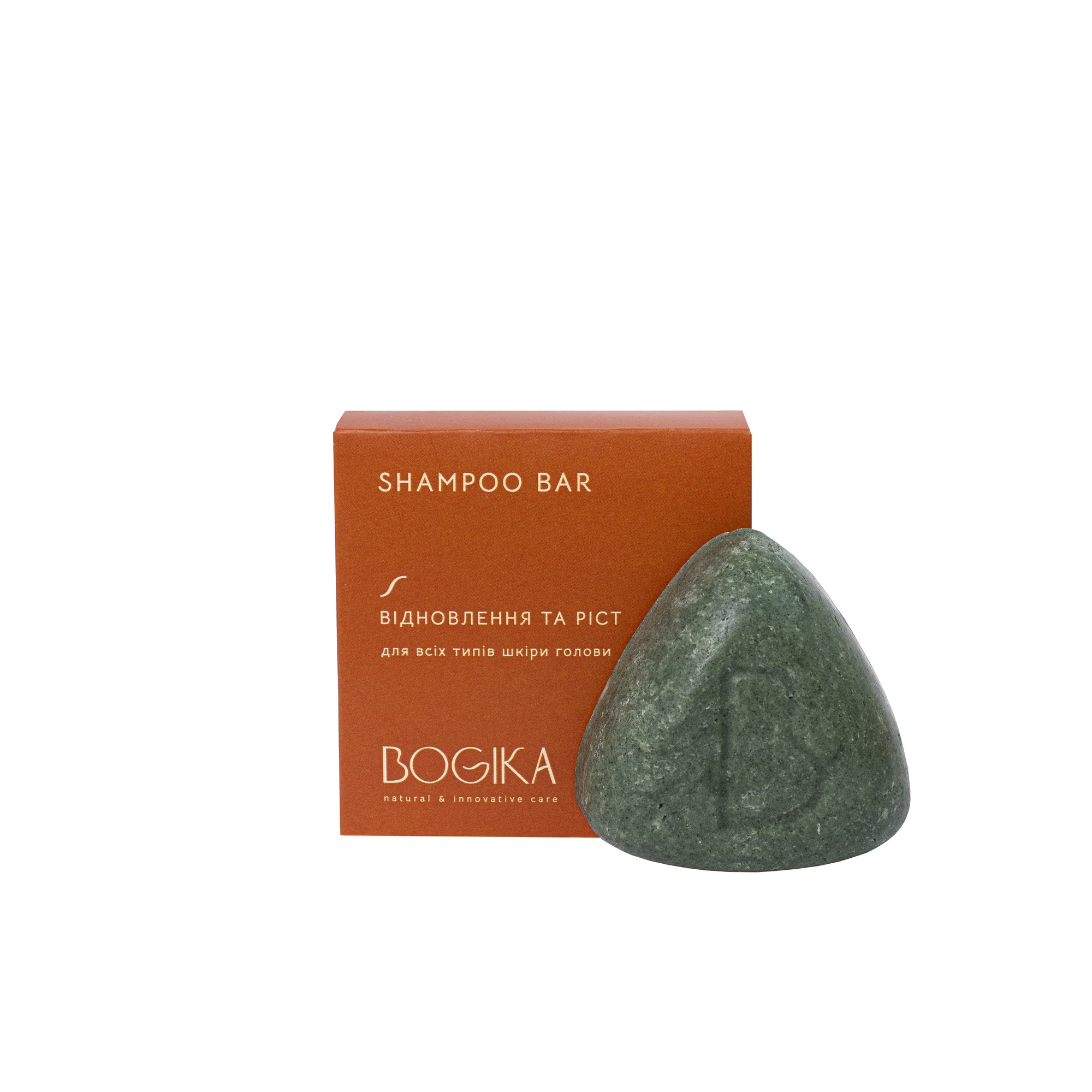 SHAMPOO BAR, 50g,  "recovery and growth" with spirulina