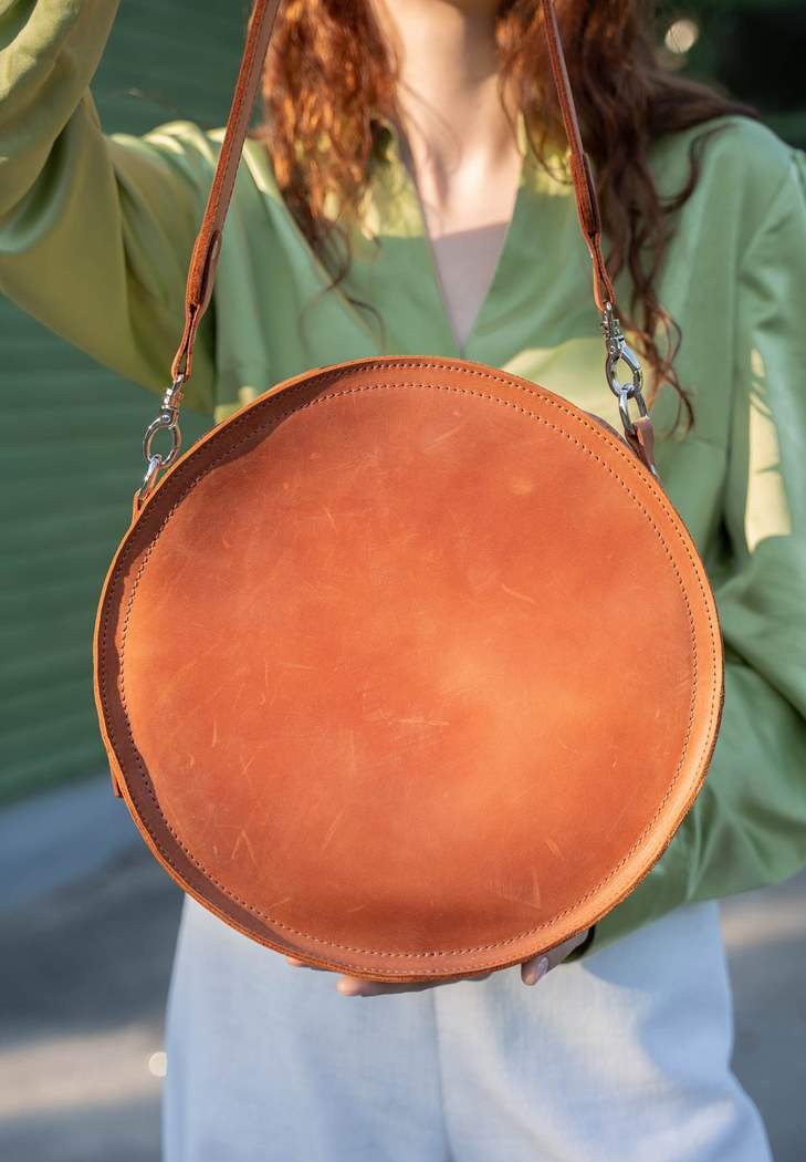 Amy Leather Pocket Organizer Cognac