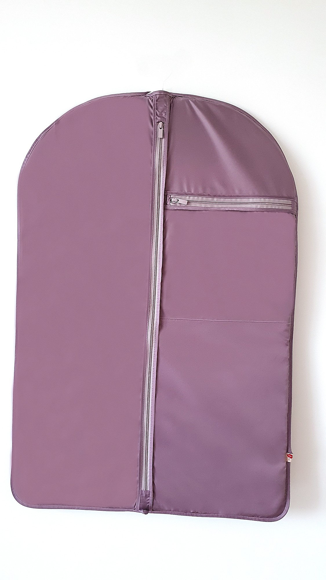 Leather hanging garment bag for travel lavander+dark red - 27958 from  Parasolka with donate to u24