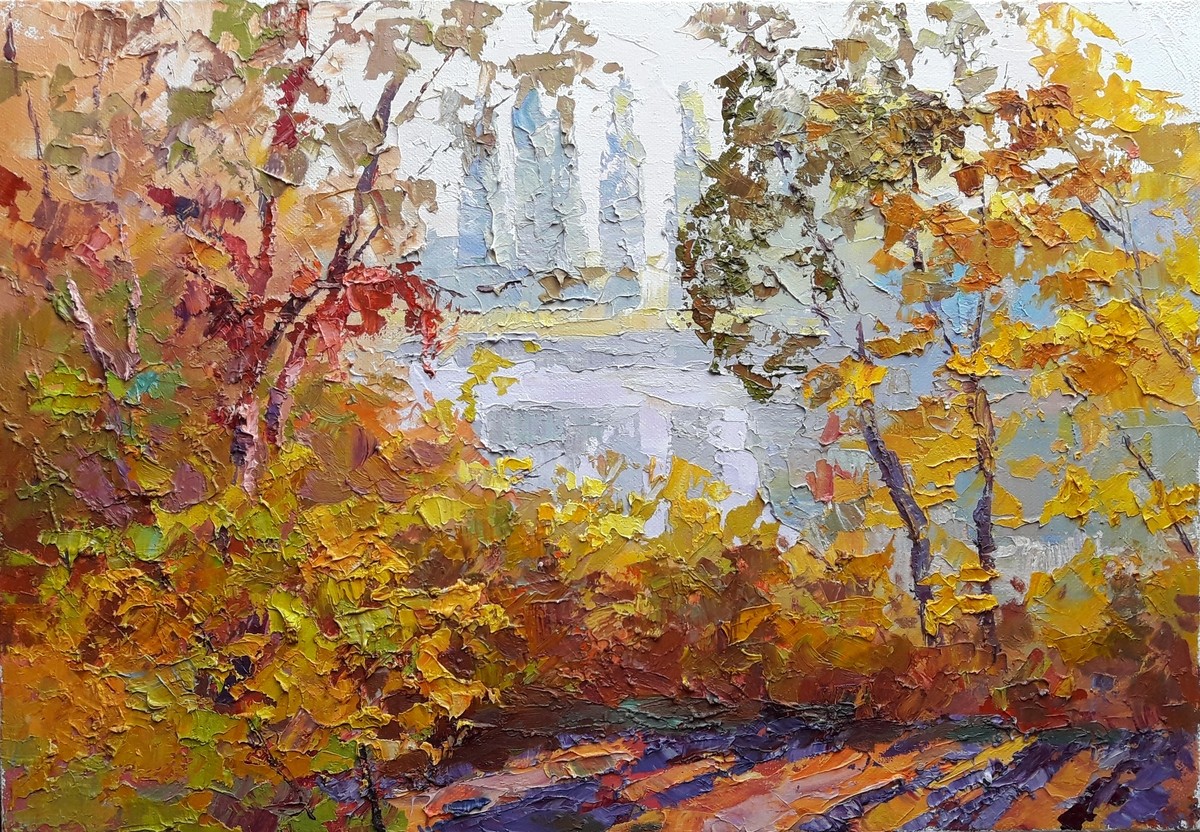 Oil painting Autumn gilding Serdyuk Boris Petrovich nSerb363