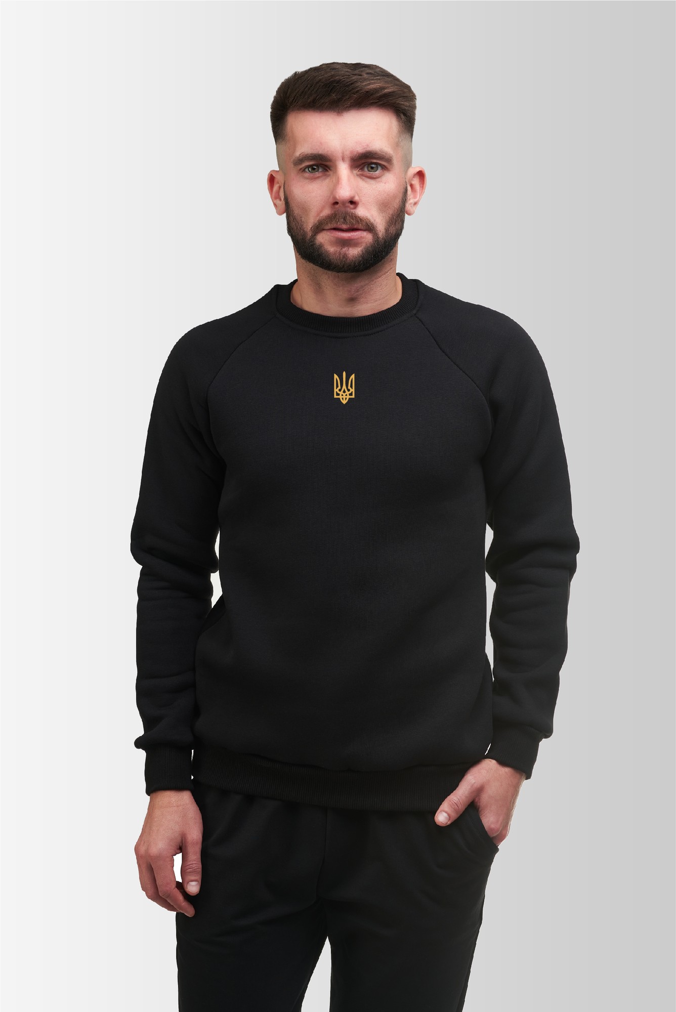 Men`s sweatshirt trident Warm Vsetex Black