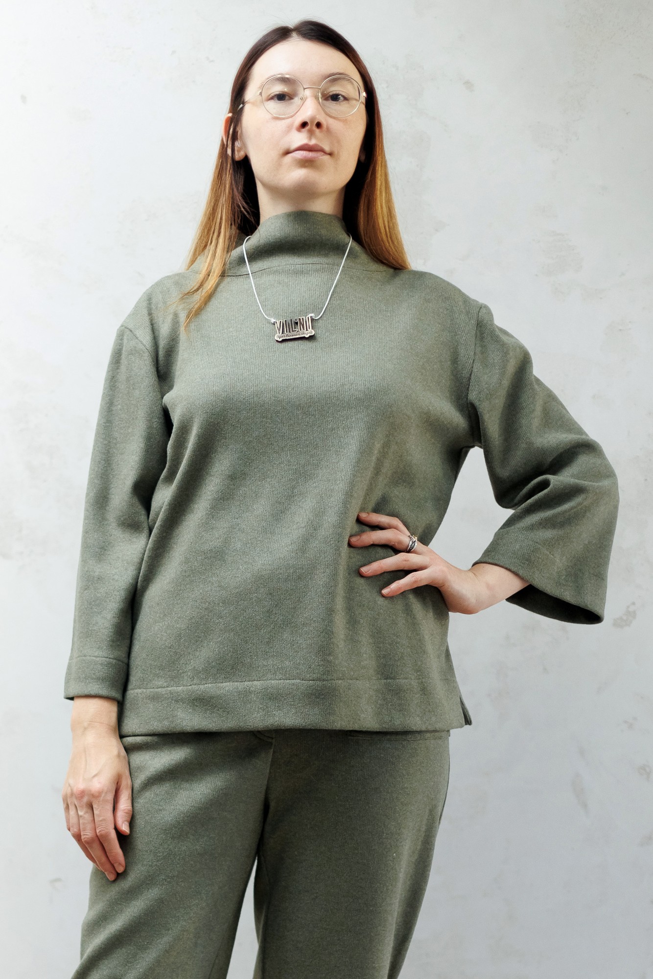 Accen sweater olive