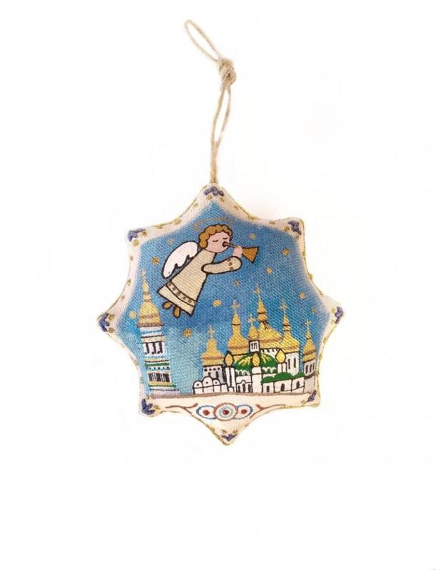 Handmade souvenir star "kyiv-pechersk lavra"