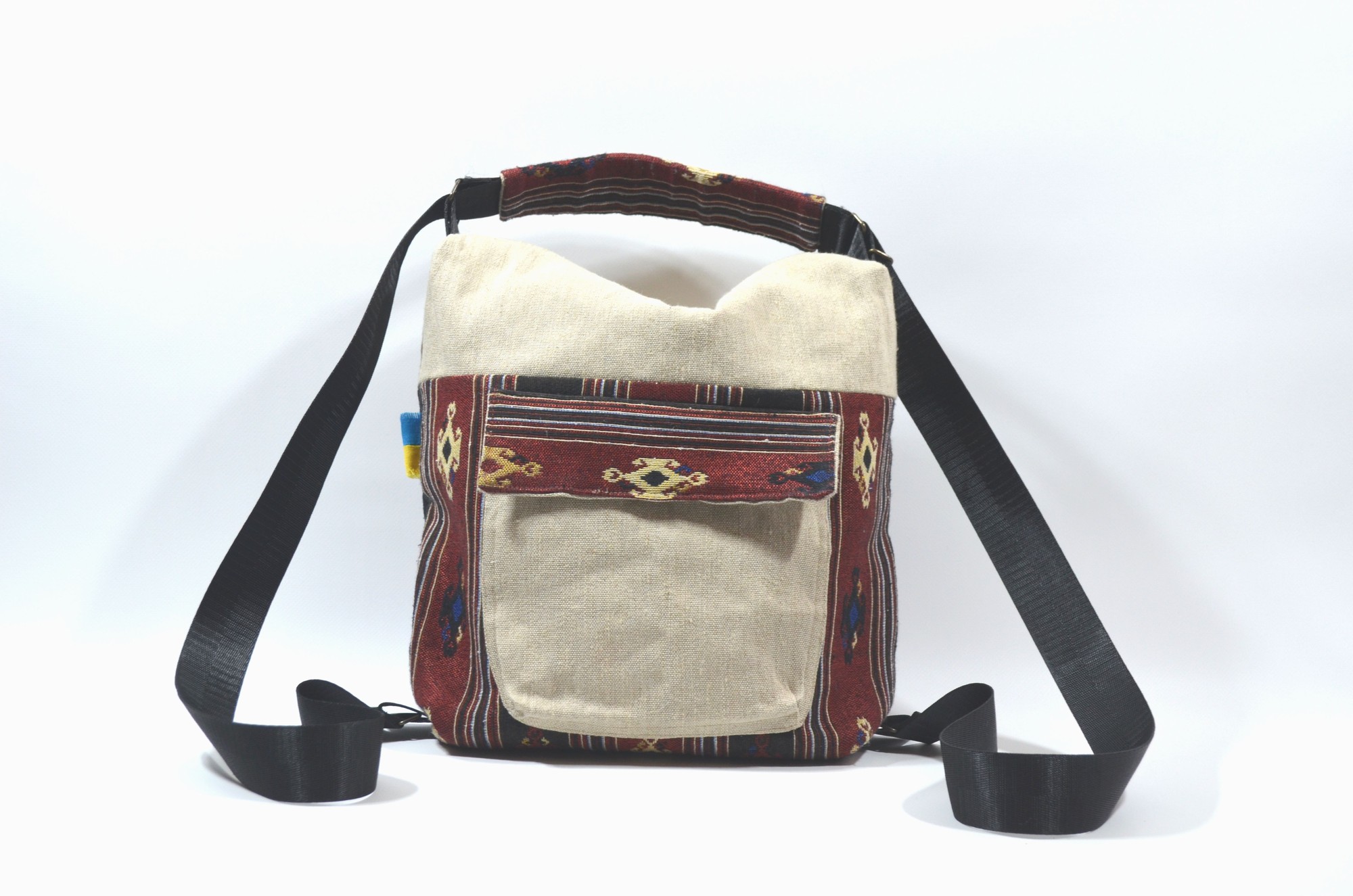 Women's backpack made of natural textile "Marena".