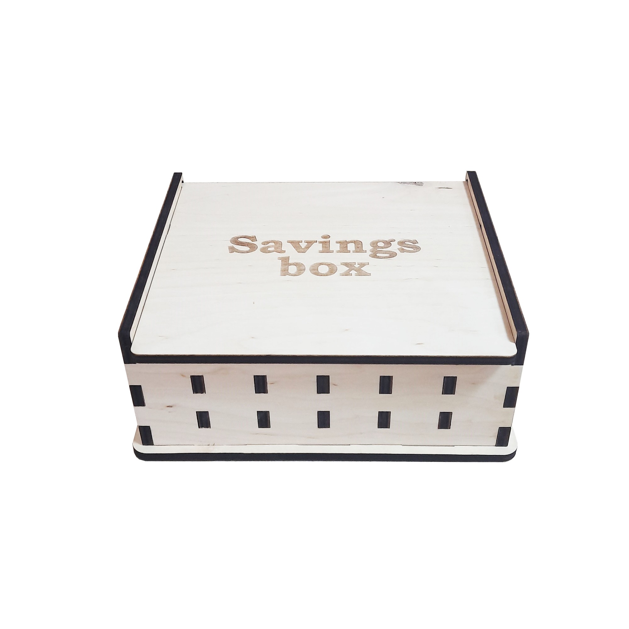 Savings box Money box with lid