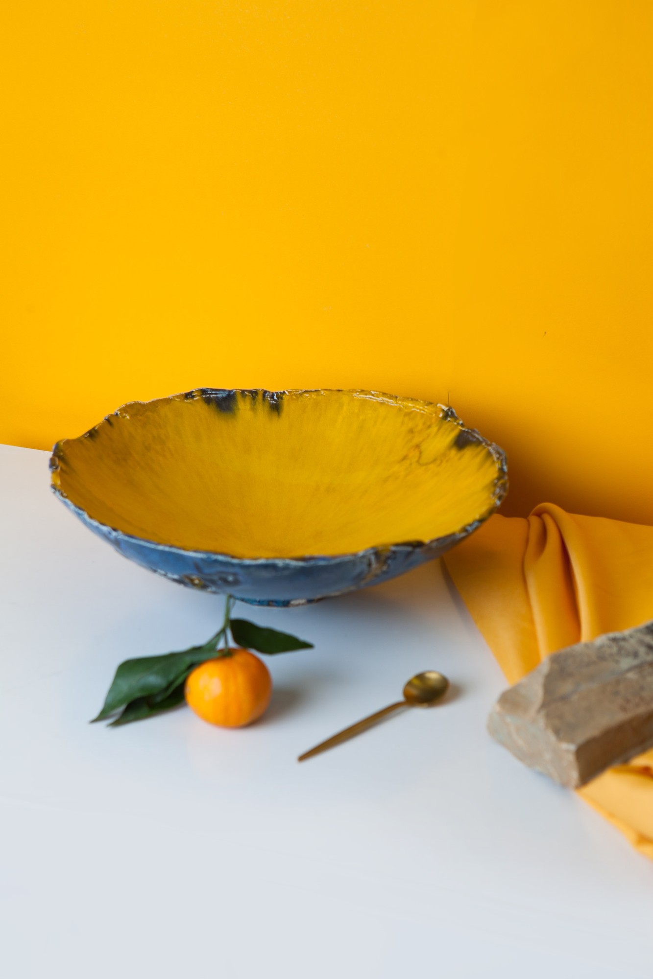 Handmade ceramic platter 28059 from Saga Pottery with donate to u24