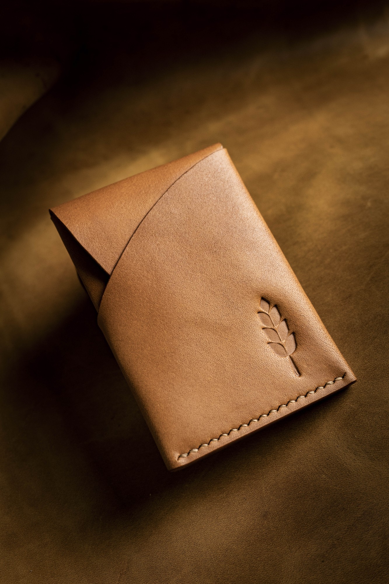 Personalized Leather card holder EDC wallet