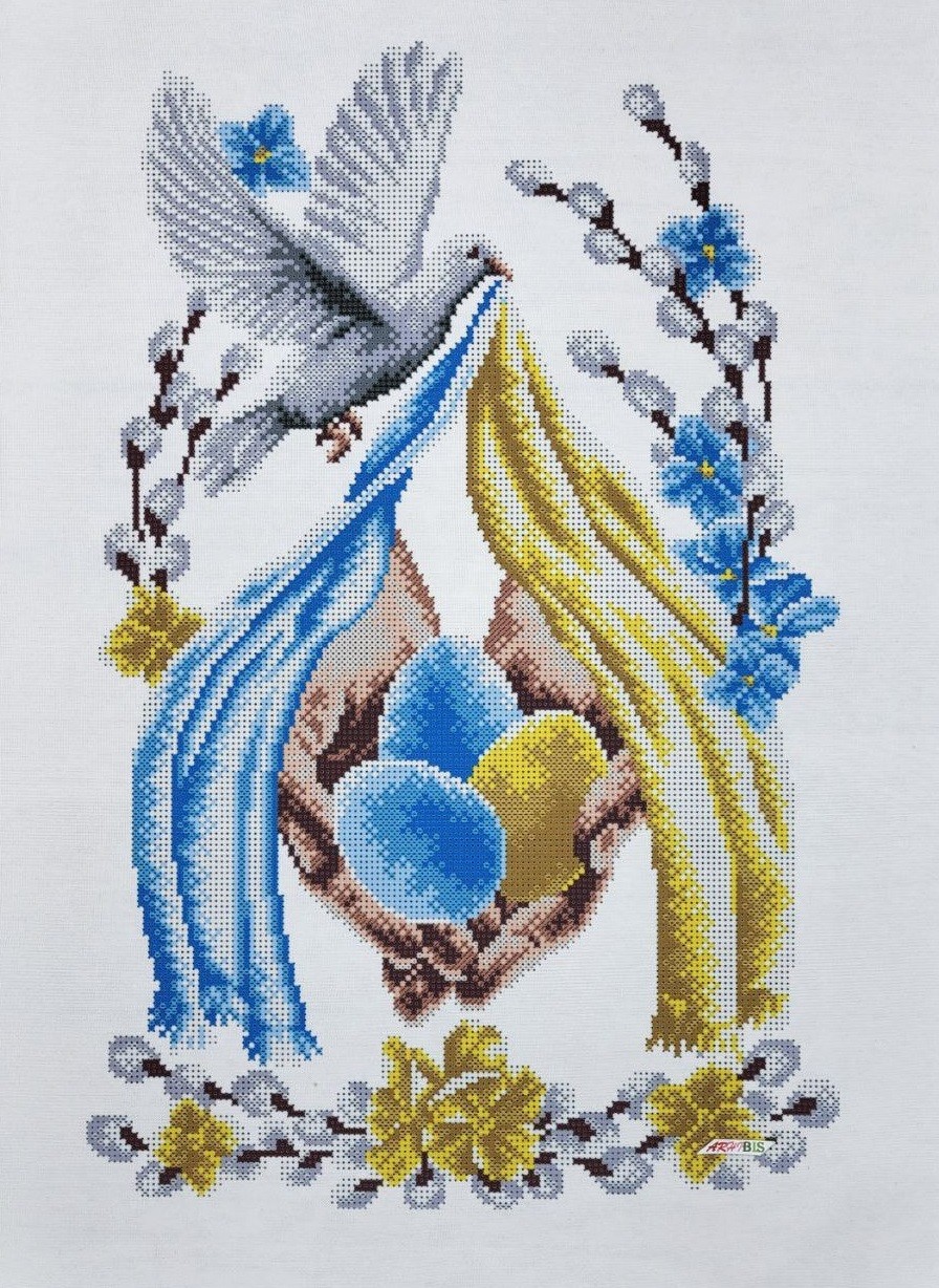 Easter towel Kit Bead Embroidery  170
