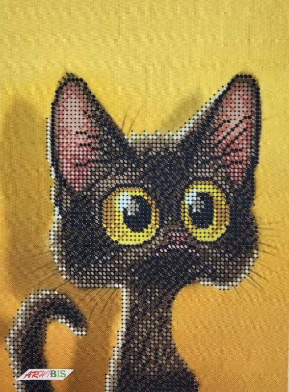 Kitty Kit Bead Embroidery a5-d-243