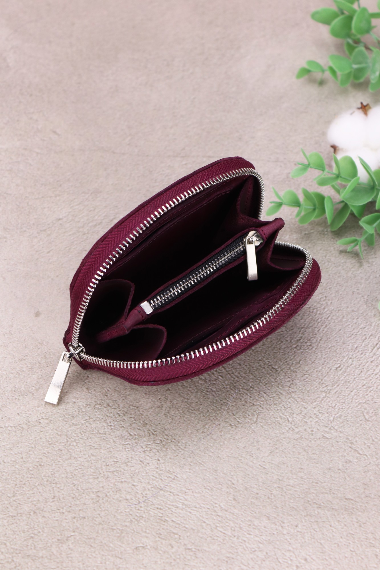 Small Leather Zipper Coin Purses,personalized Zipper Pouch