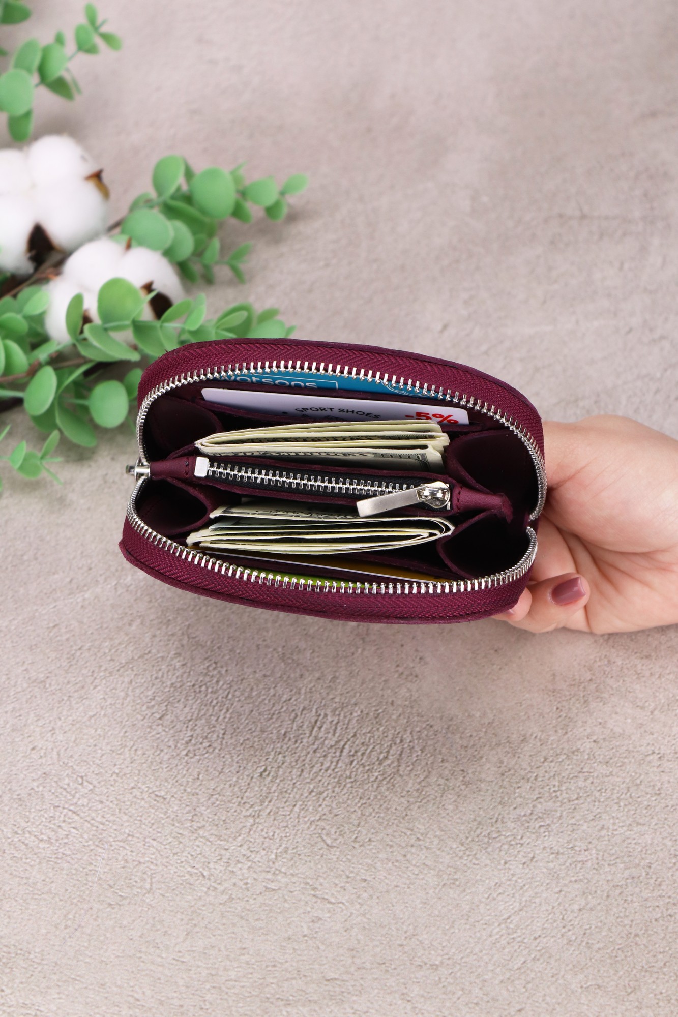 Small Leather Zipper Coin Purses,personalized Zipper Pouch