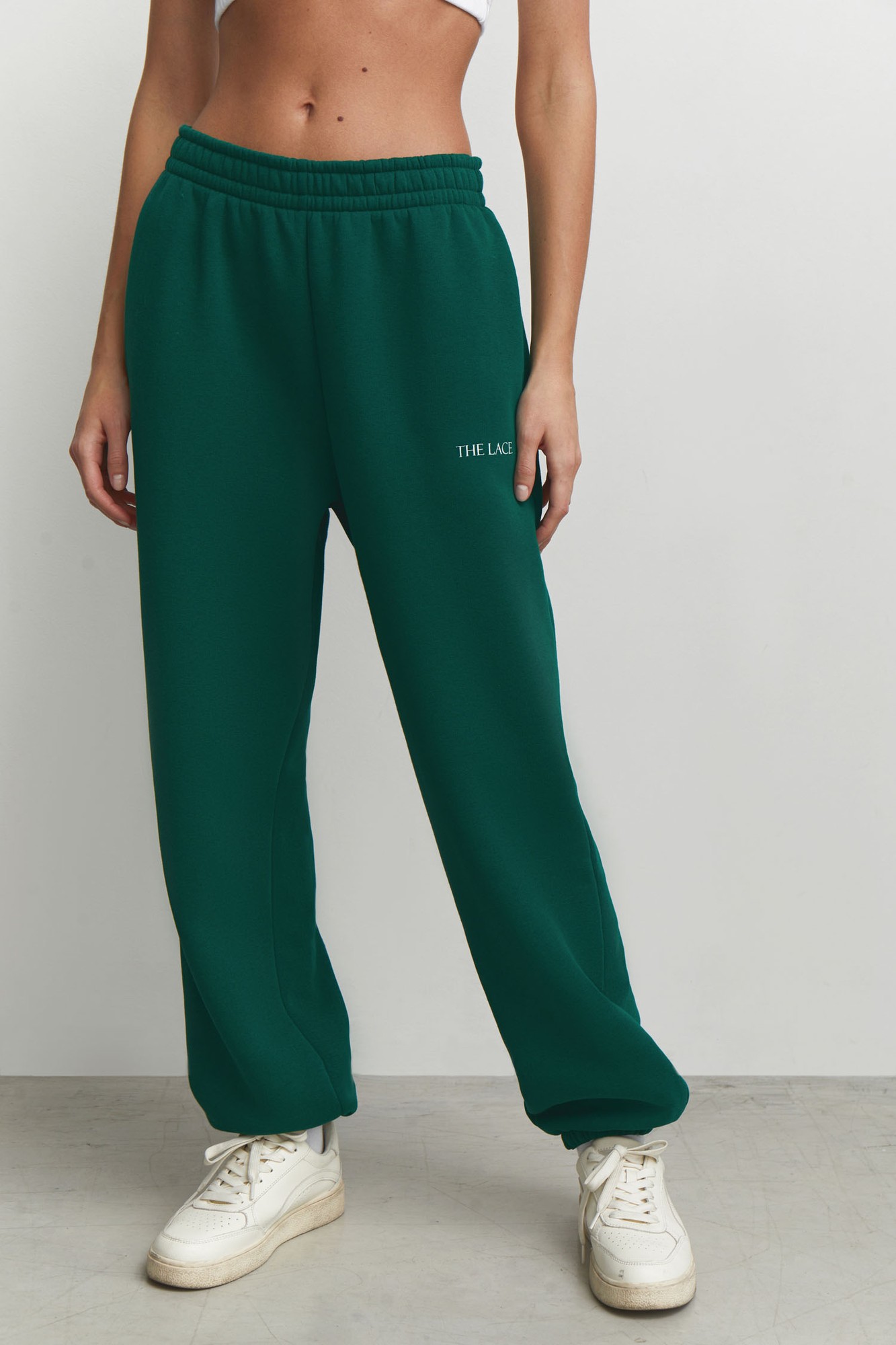 Jogger pants in green
