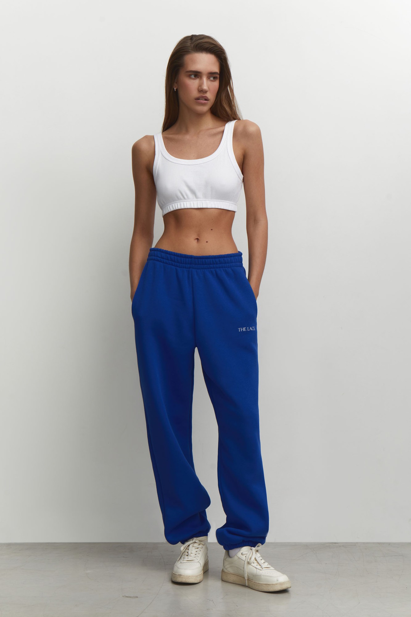 Jogger pants in blue