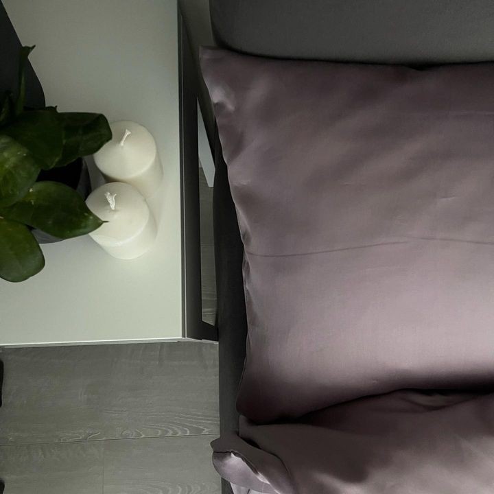 Satin pillowcases  Purple 50x70 (20"x28") 2 pcs