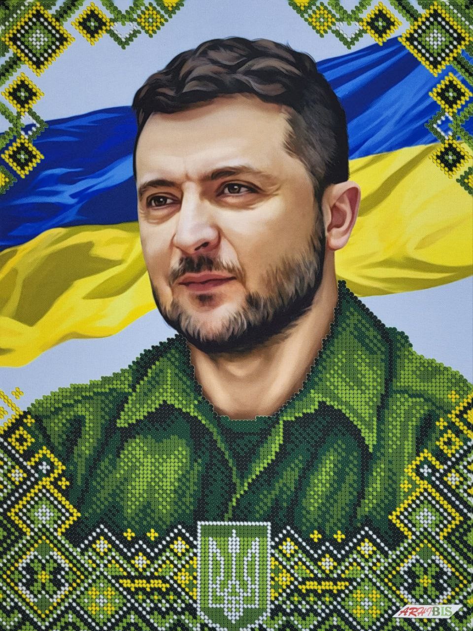 Zelenskyy V.O. President of Ukraine Kit Bead Embroidery a3h_476