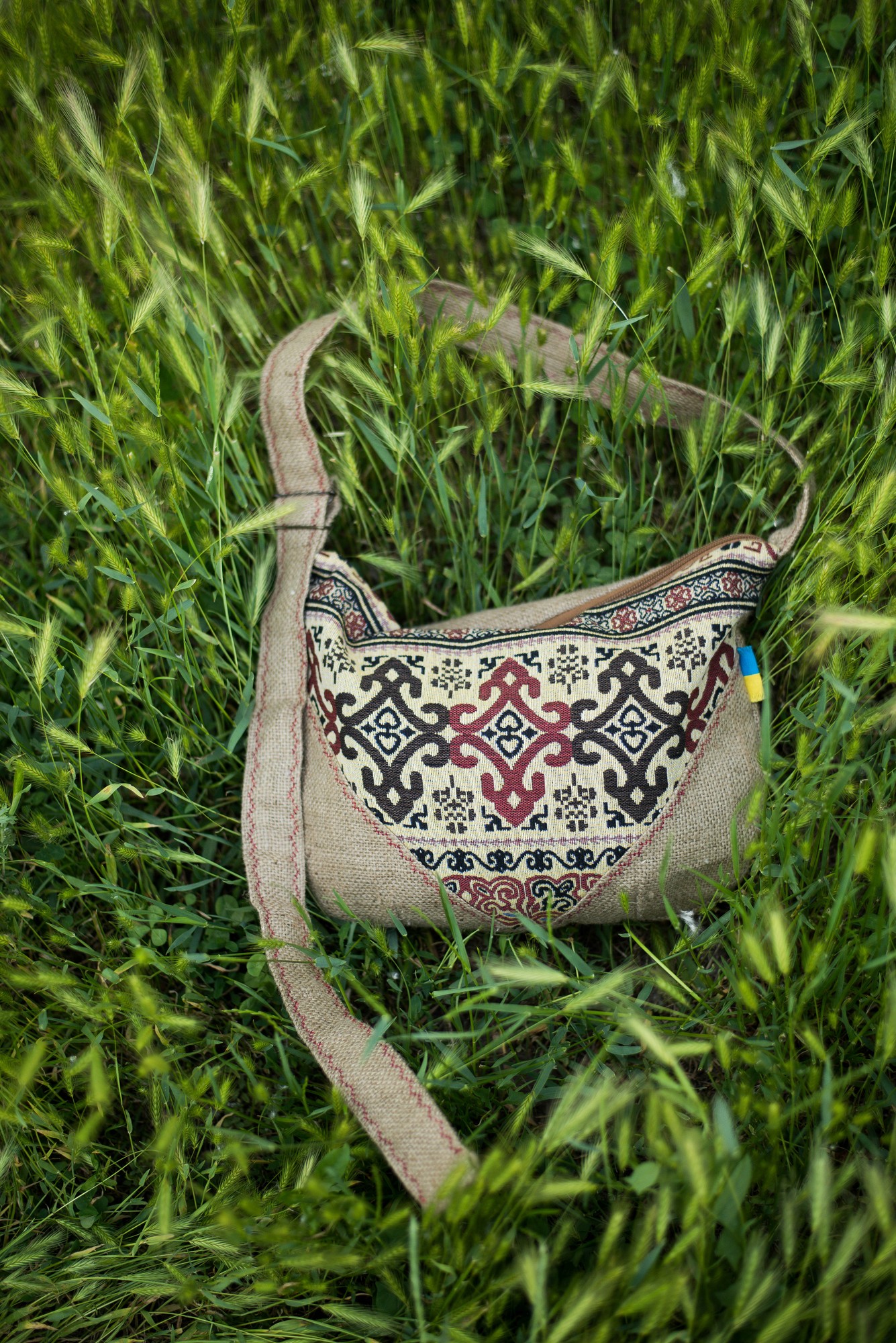 Bag made of natural textile "KOSYTSYA"  handmade.