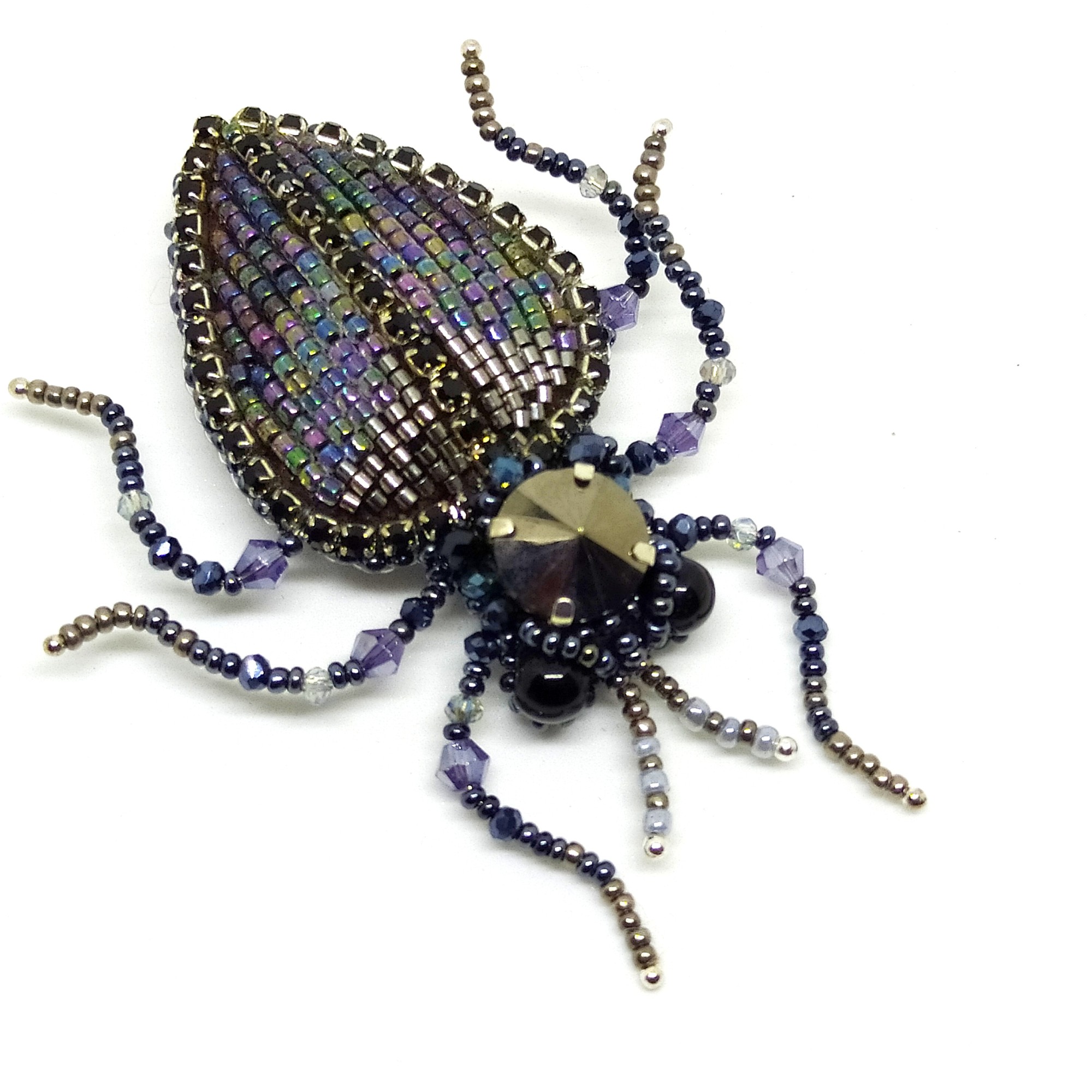 Handmade brooch "Beetle"