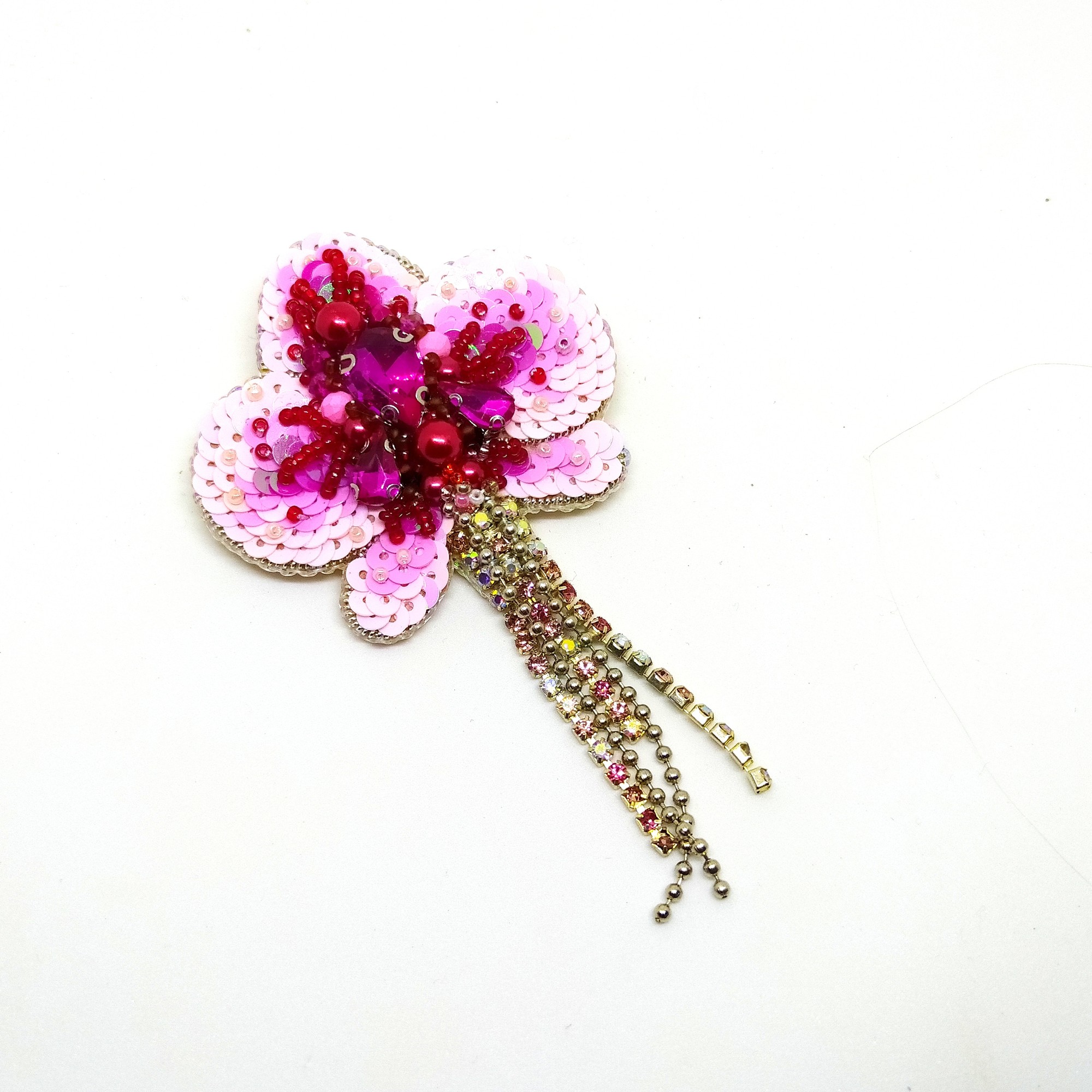 Handmade brooch "Orchid"