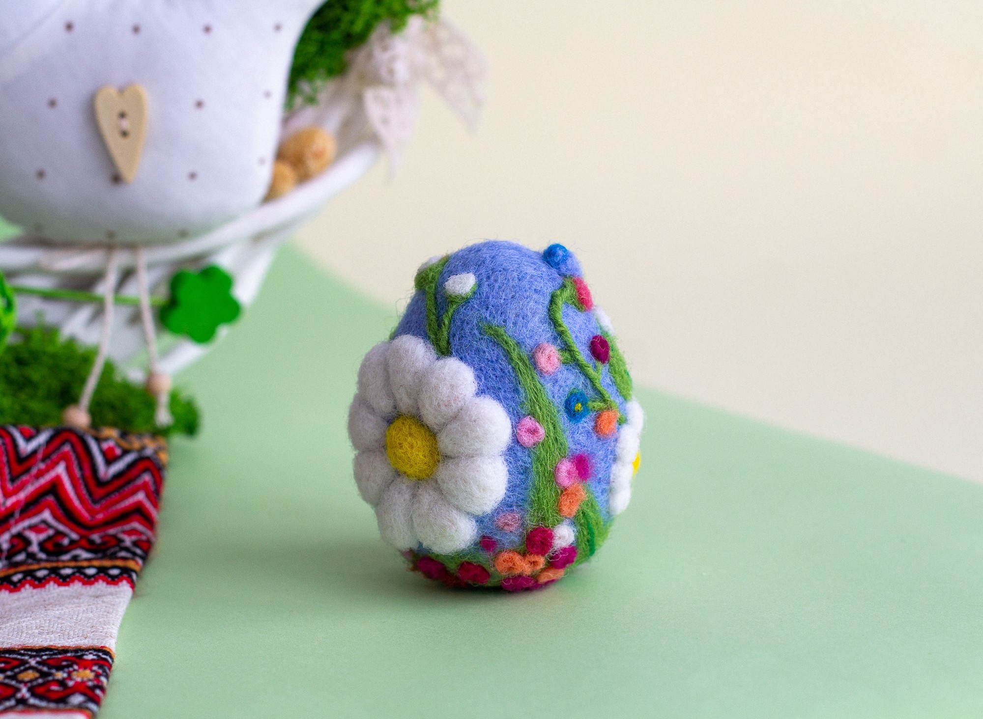 Wool Easter egg, Easter decorations