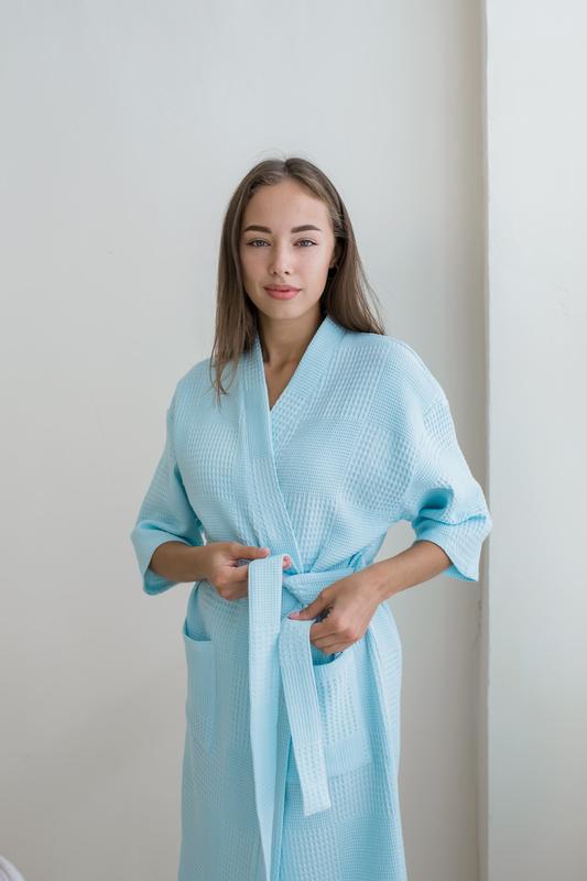 Cosy robe waffle kimono