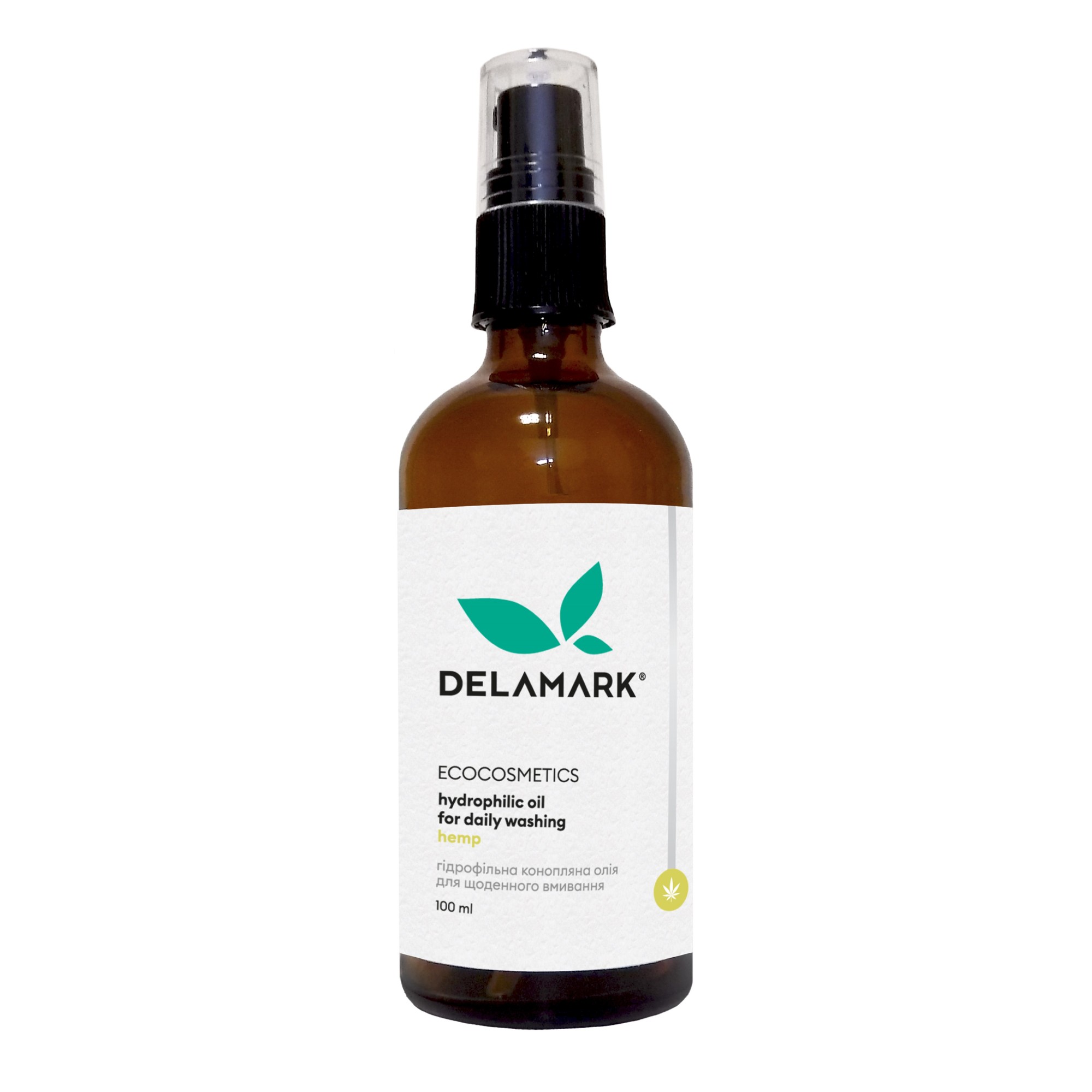 Hydrophilic cleansing face wash with hemp oil from DeLaMark, 100 ml