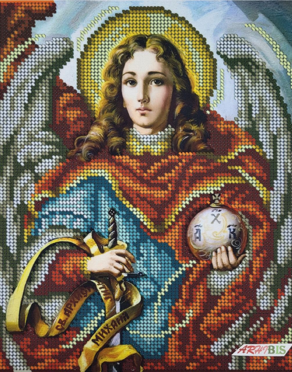 Saint Michael the Archangel Icon Kit Bead Embroidery a4p_003