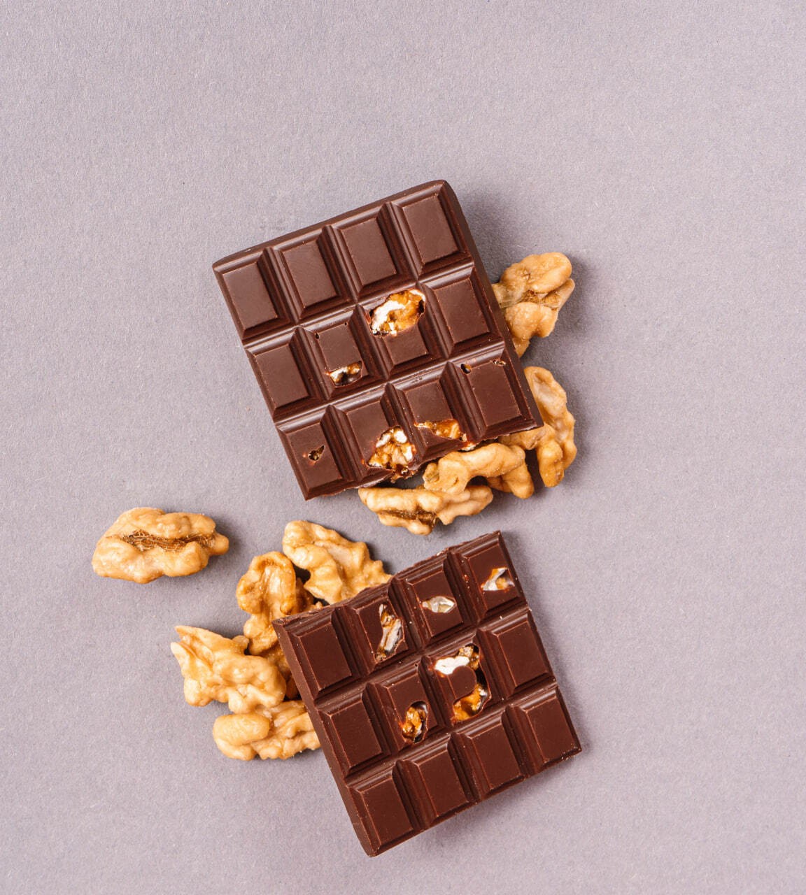 Dark chocolate 77% with walnuts Healthy Choice set 5 pcs