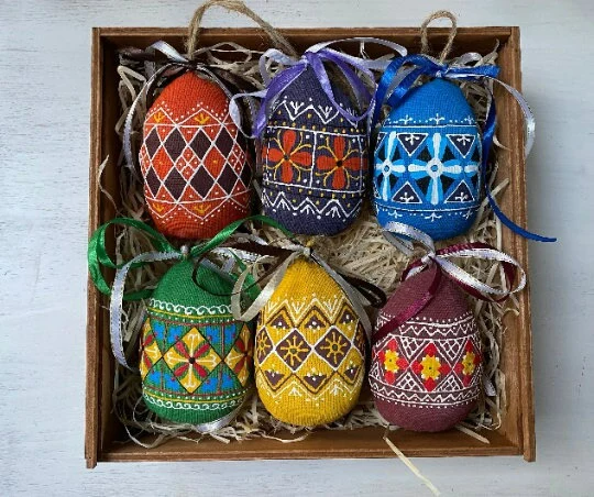 Big Ukrainian Easter eggs set