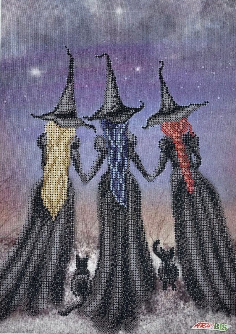 Witches Kit Bead Embroidery a4-k-1178