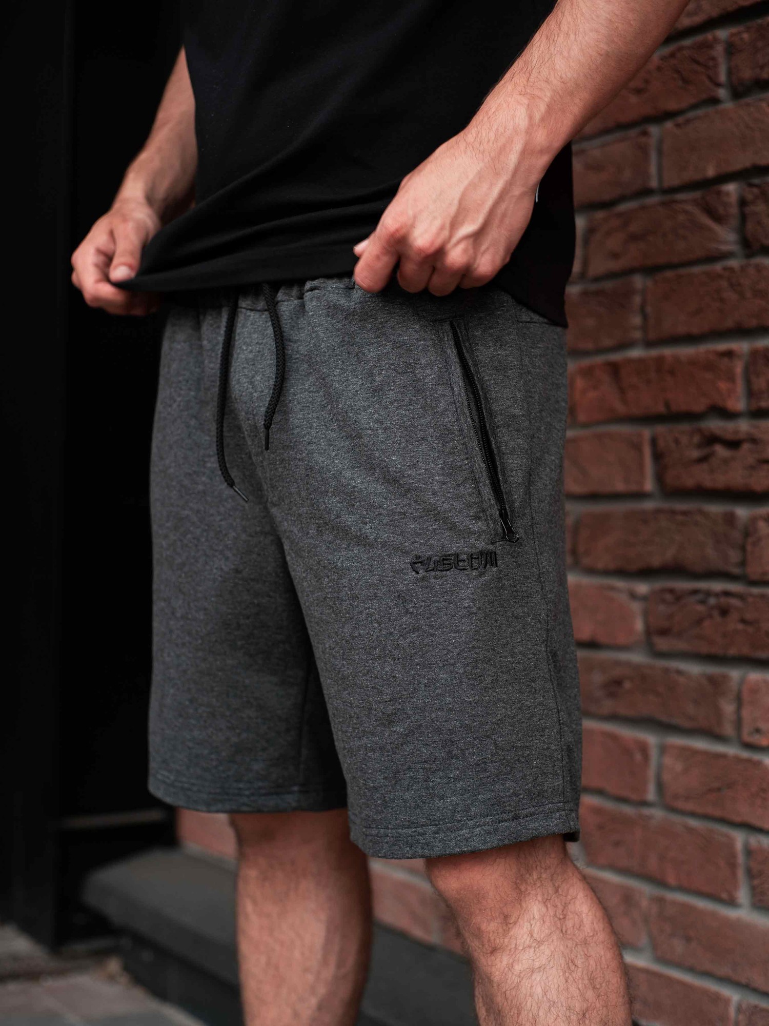 Men's shorts graphite Clirik Custom Wear