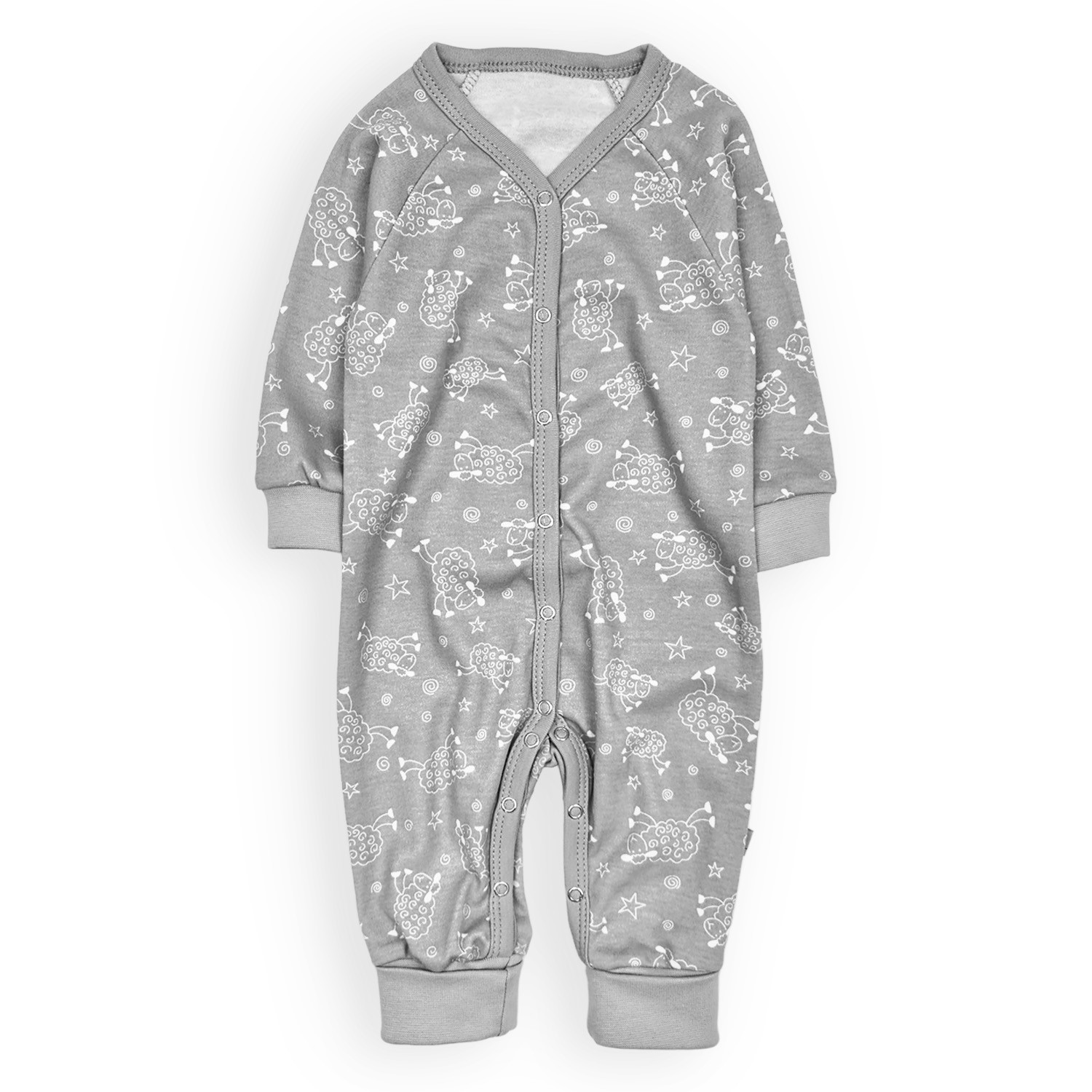Gray cotton baby jumpsuit Tunes