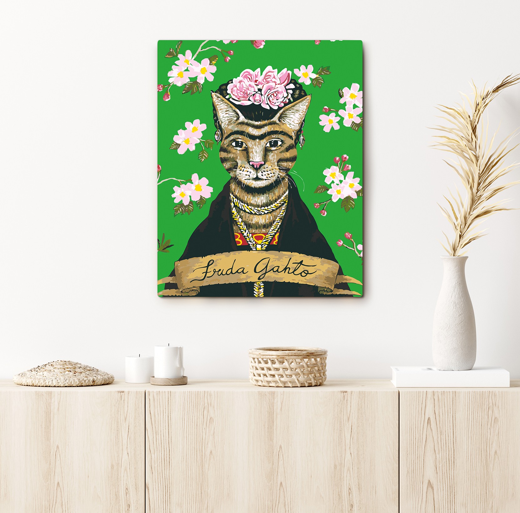 Painting by numbers orner x tarik klein "frida meowkahlo" (orner1874