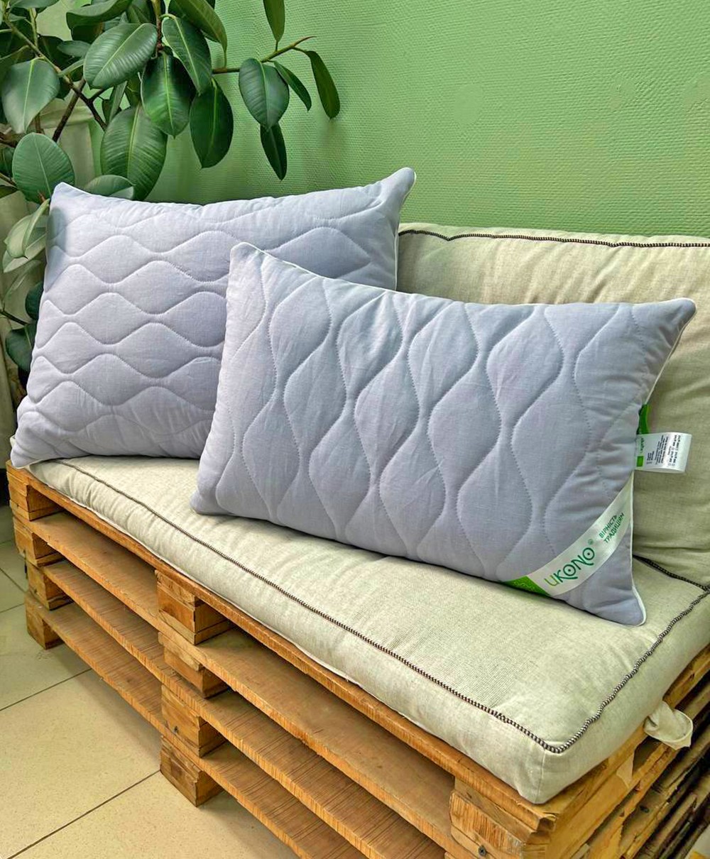 Hemp pillow «Comfort» - LINEN Purple 50x70