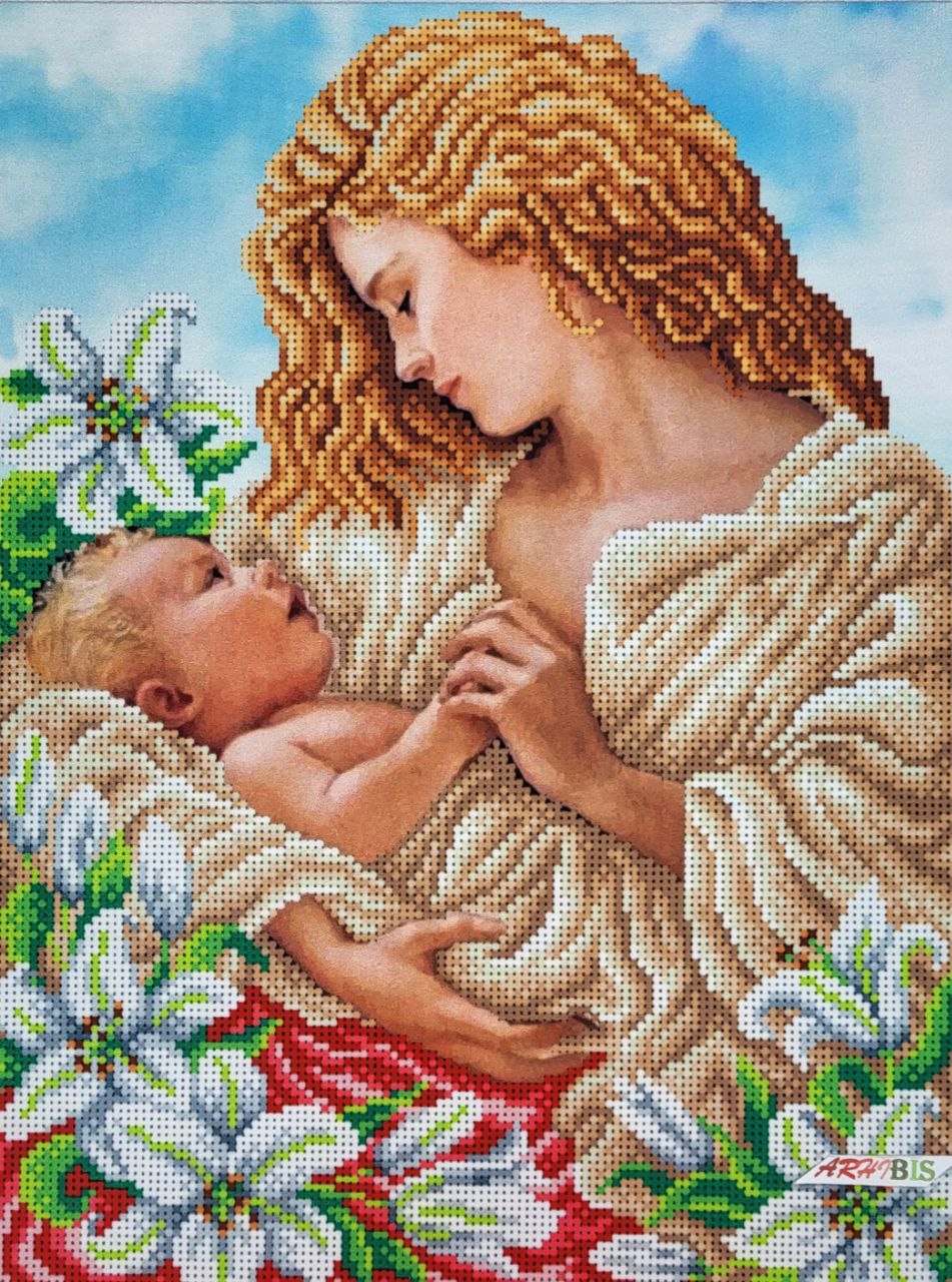 Madonna and Child Kit Bead Embroidery t-1355