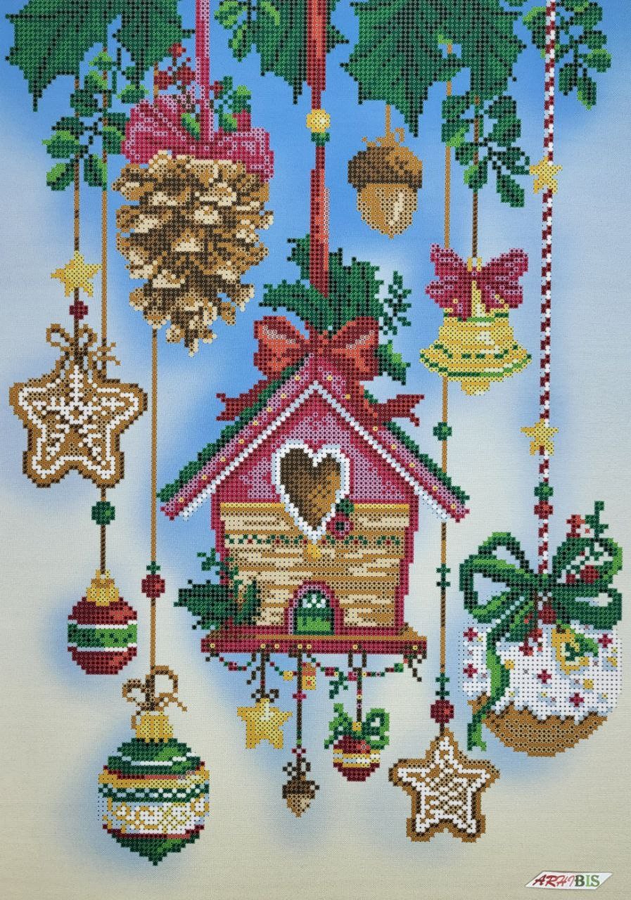 Gingerbread House Kit Bead Embroidery a3-k-1105