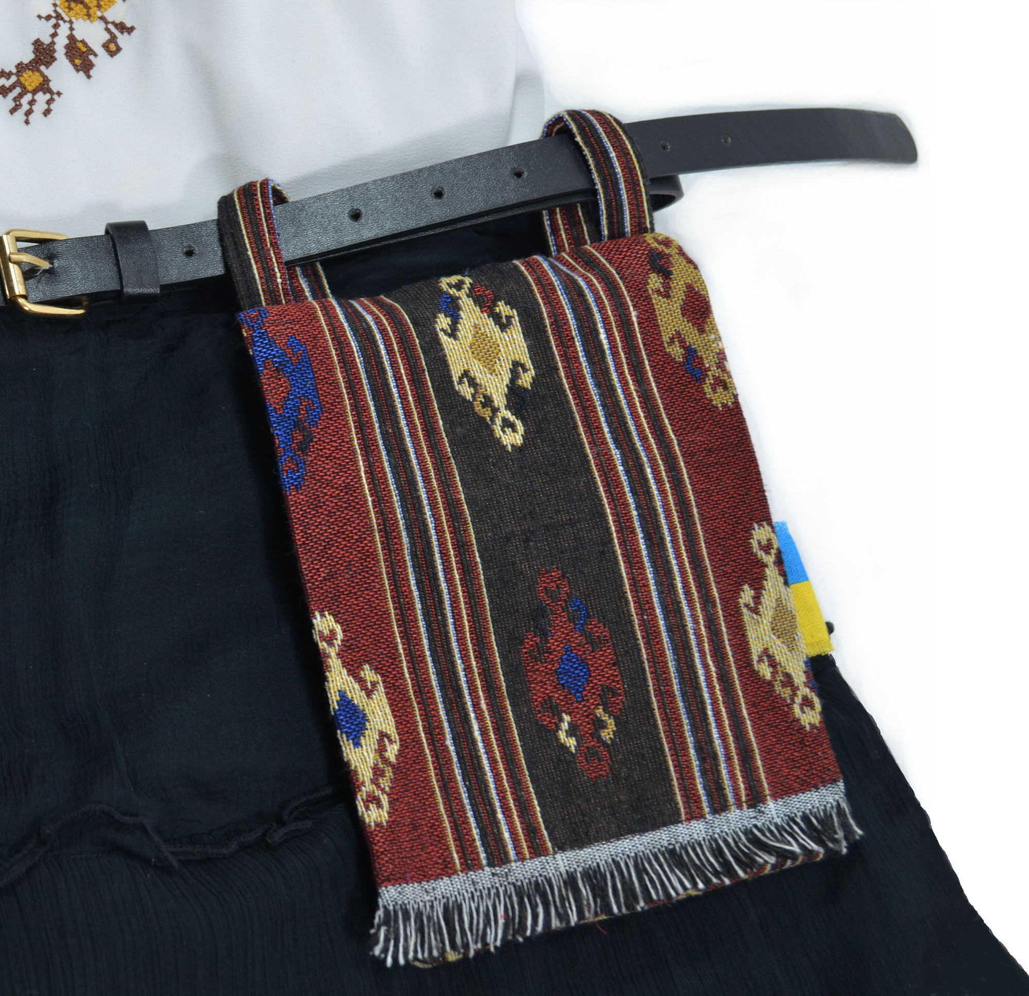 Women's bag-wallet "Haman tapestry E" handmade in ethno style.