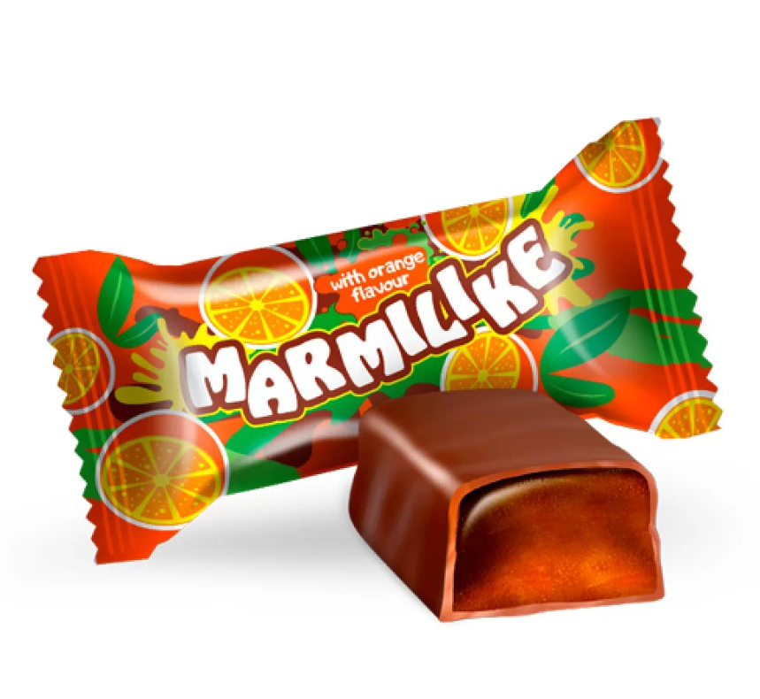 Candies "Marmilike with orange flavor"
