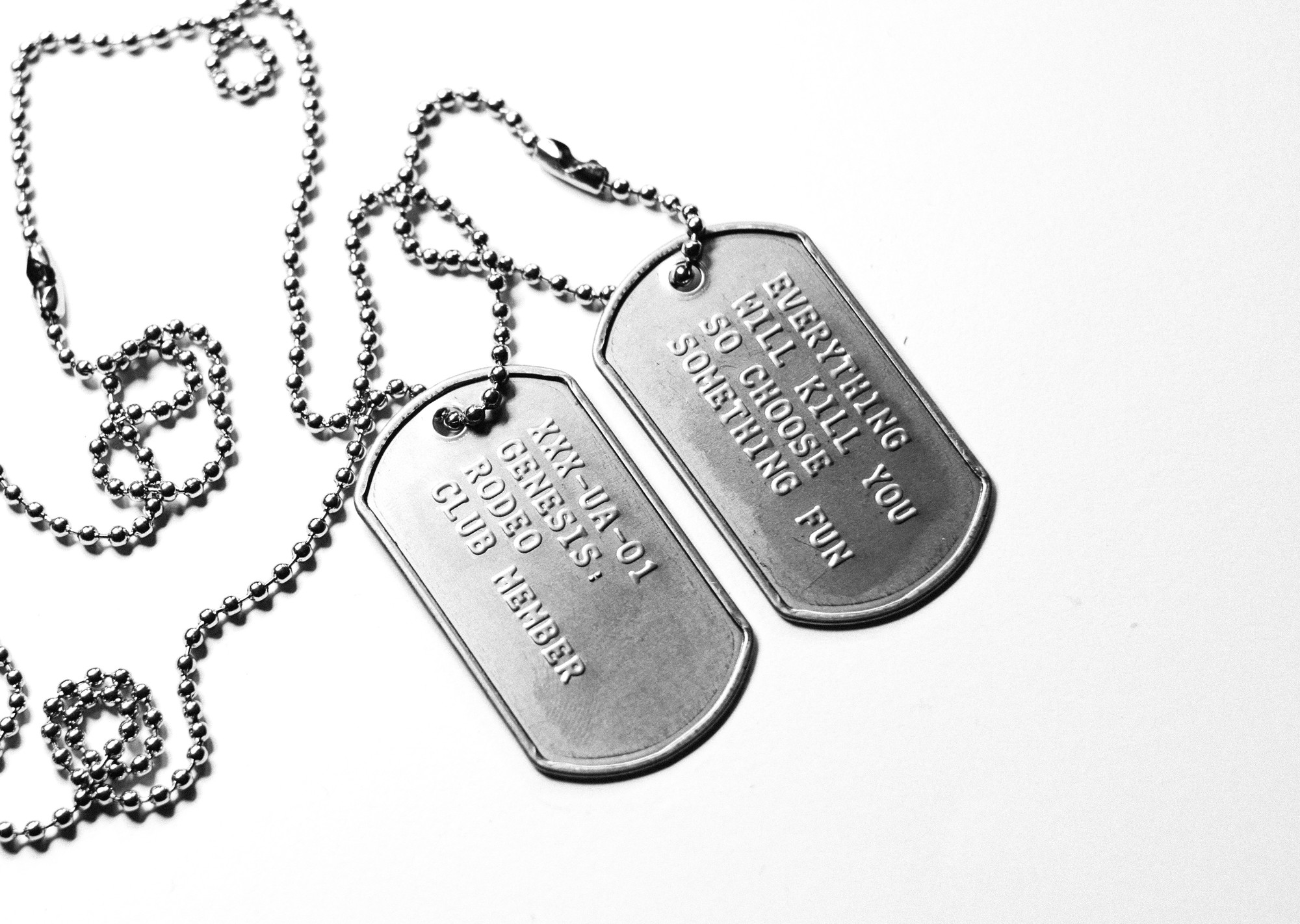 Genesis® - army tags necklace with unique serial number