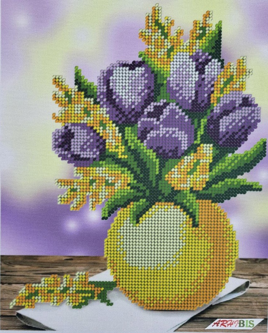 Spring Bouquet Kit Bead Embroidery a4h_569