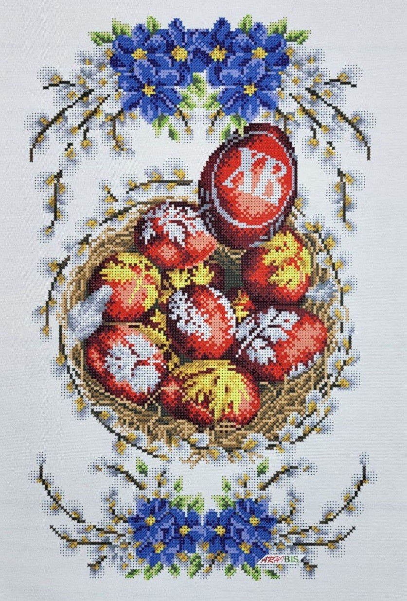 Easter Towel Kit Bead Embroidery 166