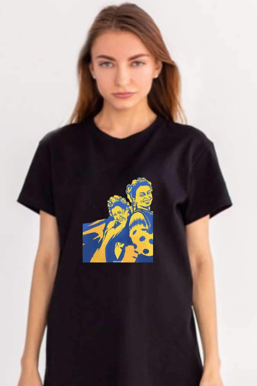 Cotton T-shirt with a designer exclusive patriotic print