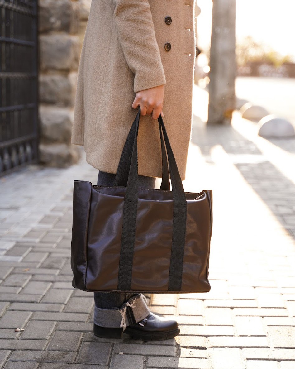 Women's leather Shopper bag