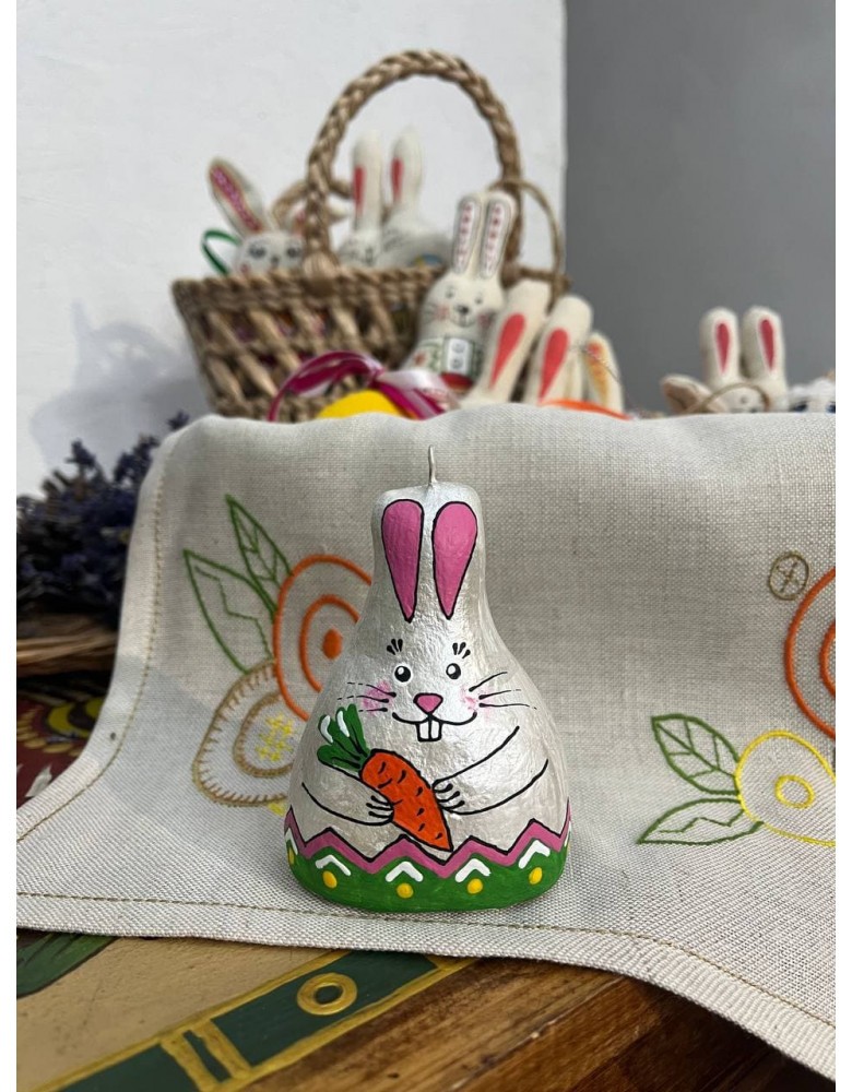 Sculpture souvenir "Bunny with carrot"