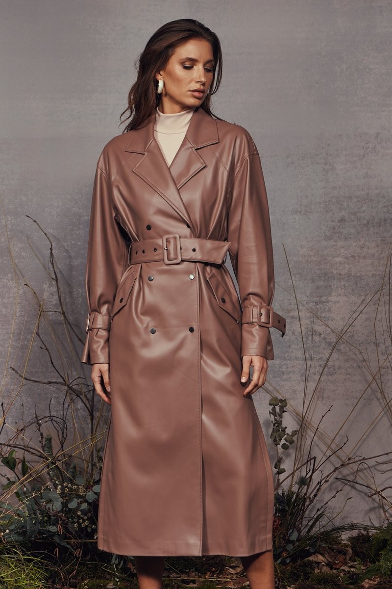 LEATHER CLASSIC TRENCH GEPUR