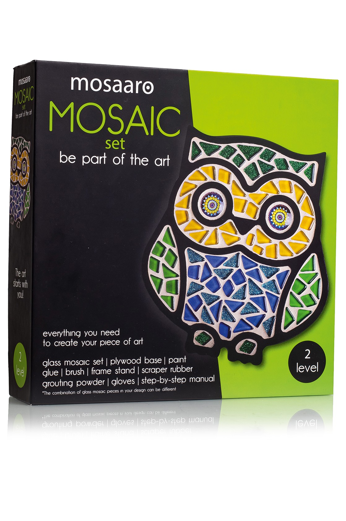 Creativity kit glass mosaic set Mosaaro Owl 180*195 mm MA2004