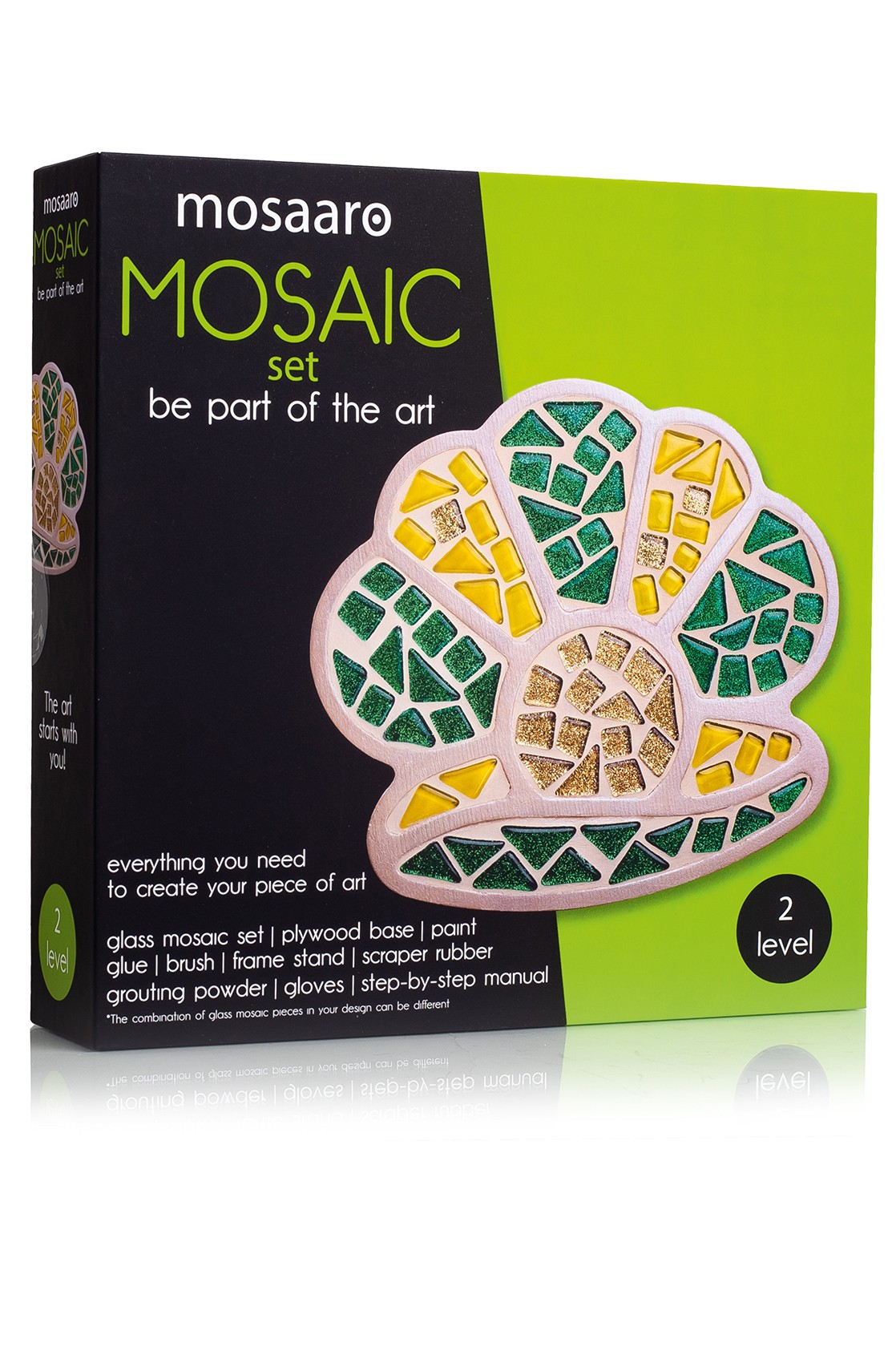 Creativity kit glass mosaic set Mosaaro  Shell 165x188 mm MA2003